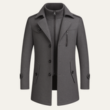 The Ellendale Stylish  Wool Blend Long Winter Business Overcoat