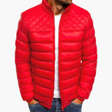 Elegant Padded Jacket - Men's Winter Jacket with Zipper