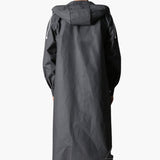 Men's Raincoat with Hood and Full Button Closure