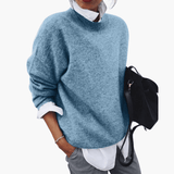 High Collar Knit Sweater for Women – Oversized & Soft