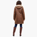 Women's Winter Coat with Hood and Synthetic Lining