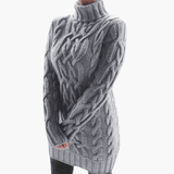 Turtleneck Knit Sweater for Women – Elegant, Soft Top