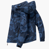 Men's Ski Jacket with Hood and Elastic Cuffs