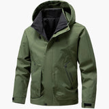 Men's Ski Jacket with Hood and Zipper