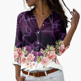 Summer Top for Women with Floral Print - Casual & Modern
