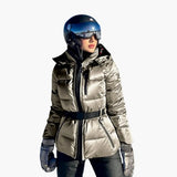 Women's Jacket with Hood and Zipper Pockets