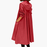 Women’s Hooded Trench Coat with Zipper