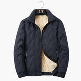 Men's Ski Jacket with Zipper and Lined Interior