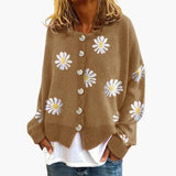 Women’s Cardigan with Floral Pattern