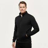 The Carmarthen Men’s Zip Up Casual Cotton Jacket with Pockets