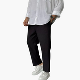 Men’s Corduroy Pants with High Waist and Wide Legs