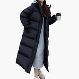 Women’s Long Down Coat with Hood