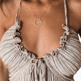 Women’s Boho Maxi Dress with Straps – Summer Dress for Leisure
