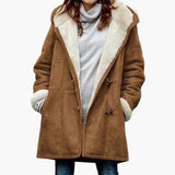 Women's jacket with hood and toggle closure