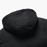 Men's Parka Jacket with Hood and Front Zipper