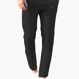 Men's Trousers with Drawstring Waist and Slim Fit
