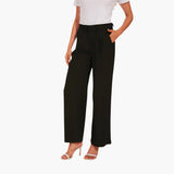 Wide Leg High-Waisted Trousers for Women - Casual Trousers