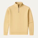 The Ashford Ribbed Half Zip Sweater for Men