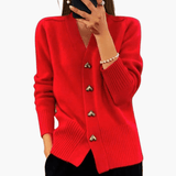 Women’s Cardigan with Heart Buttons