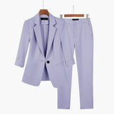 Women’s Suit Set with Blazer and Trousers