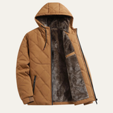 The Corvara Men’s Thick Plush Fleece Lined Winter Hooded Coat