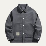 The Cala Luna Men’s Casual Button Up Lapel Corduroy Jacket