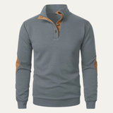 The Varenna Mens Button Down Lapel Polo Sweater