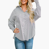 Casual Women's Shirt with Button Placket – Comfortable & Stylish