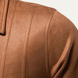 The Varese Men's Trucker  Suede Leather Zip Up Jacket