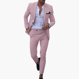 Men's Suit Set with Jacket and Slim Pants