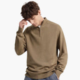 Men's Merino Zip Sweater Soft & Warm