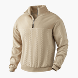 Men's Pullover with Cable Knit Pattern – Classic, Warm & Stylish