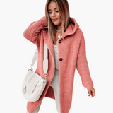 Women’s Hooded Cardigan with Open Front