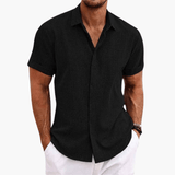 Men's Short Sleeve Shirt – Casual Button-Up Summer Blouse