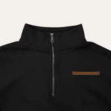The Wexley Men’s Warm Stand Collar Casual Half Zip Sweater