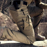 Men's Cargo Pants with Zipper and Multiple Pockets