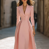 Emily Pleated Blazer Midi Dress 2