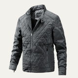 The Crestfall Men’s Warm Padded Zip Up Quilted Jacket