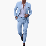 Men's Suit Set with Jacket and Slim Pants