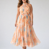Elin | Soft Halter Midi Dress