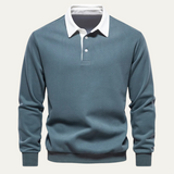 The Marlowe Men’s Casual Smart Polo Collar Sweater