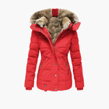 Women’s Jacket with Embossed Surface and Closures