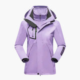 Women's Ski Jacket with Full Zipper and Removable Lining