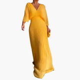 Elegant Dress – Women's Maxi Length Wedding Guest Dress