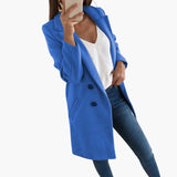 Button Closure Coat for Women