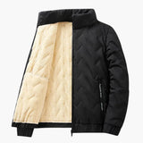 Men's Ski Jacket with Zipper and Lined Interior