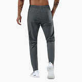 Men's Training Pants with Elastic Waistband and Zipper Pockets