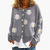 Women’s Cardigan with Floral Pattern