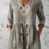 Blair | Long Blouse with Expressive Pattern