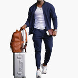 Men’s Two-Piece Set with Zip Jacket and Pants